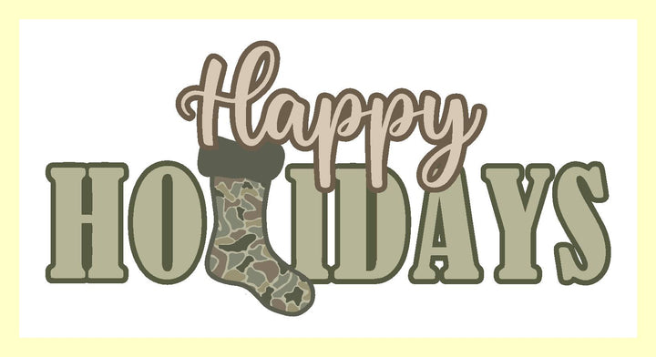 Happy Camo Holidays Lumbar Pillow Swap