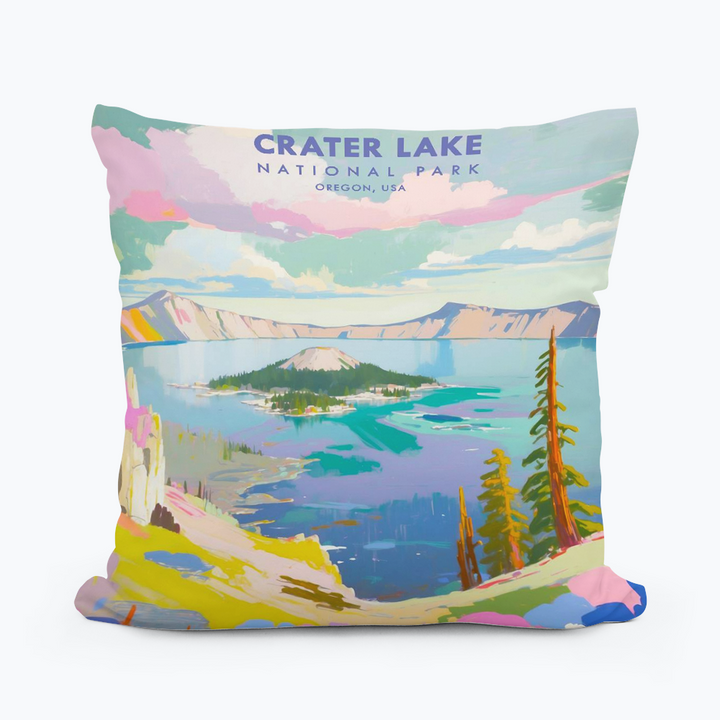 OREGON CRATER LAKE PARK SQUARE PILLOW
