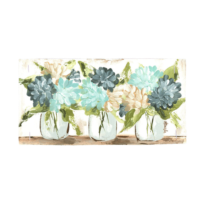 Hydrangea Jar Pillow Swap