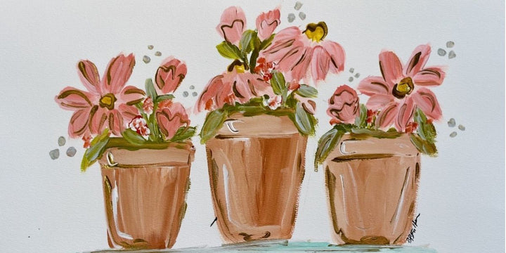 3 Clay Pots Pillow Swap