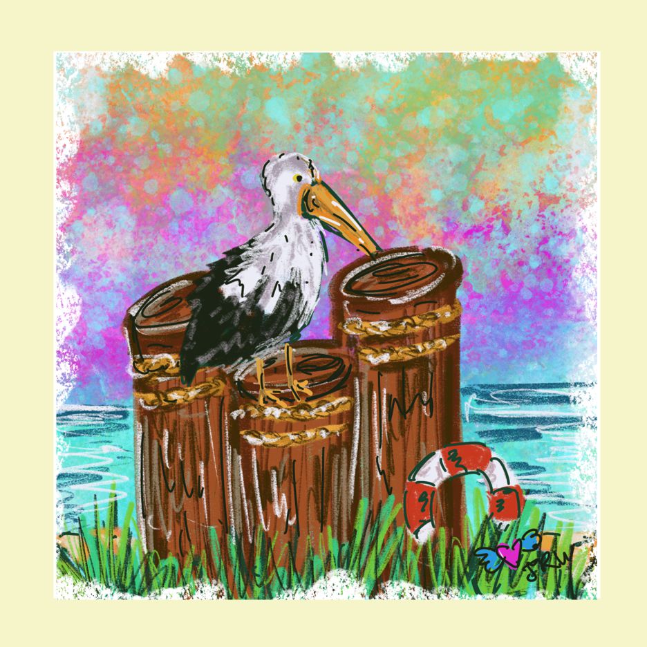 Jennie Seagull On Pilings Swap
