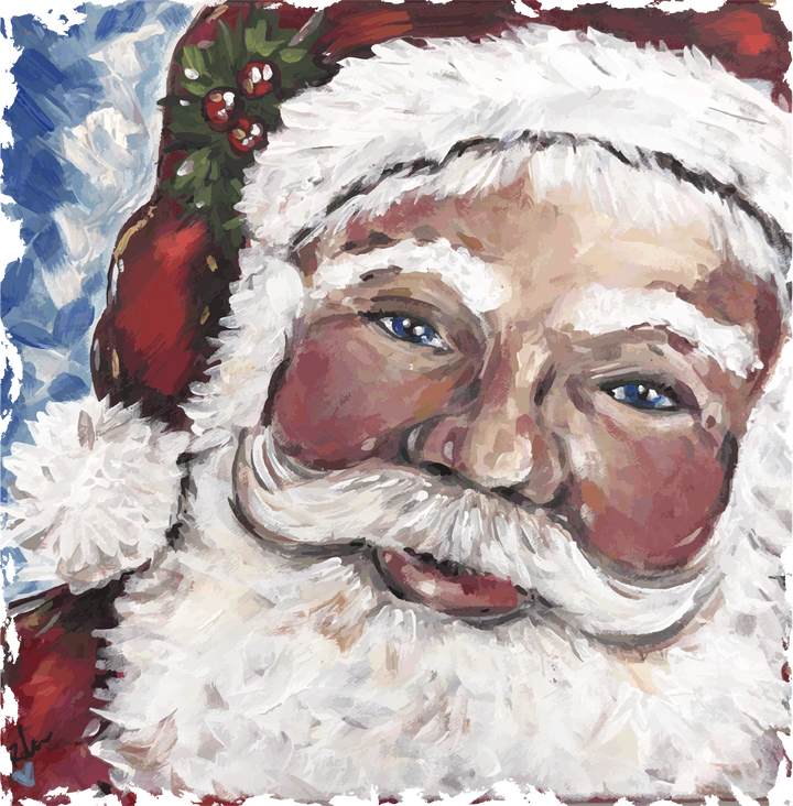 Jennie's Mr. Clause Tea Towel