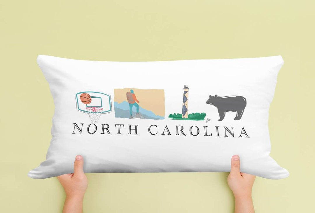 Laura North Carolina Pillow
