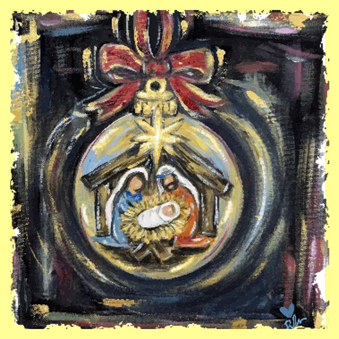 Jennie's Manger Ornament Square Swap