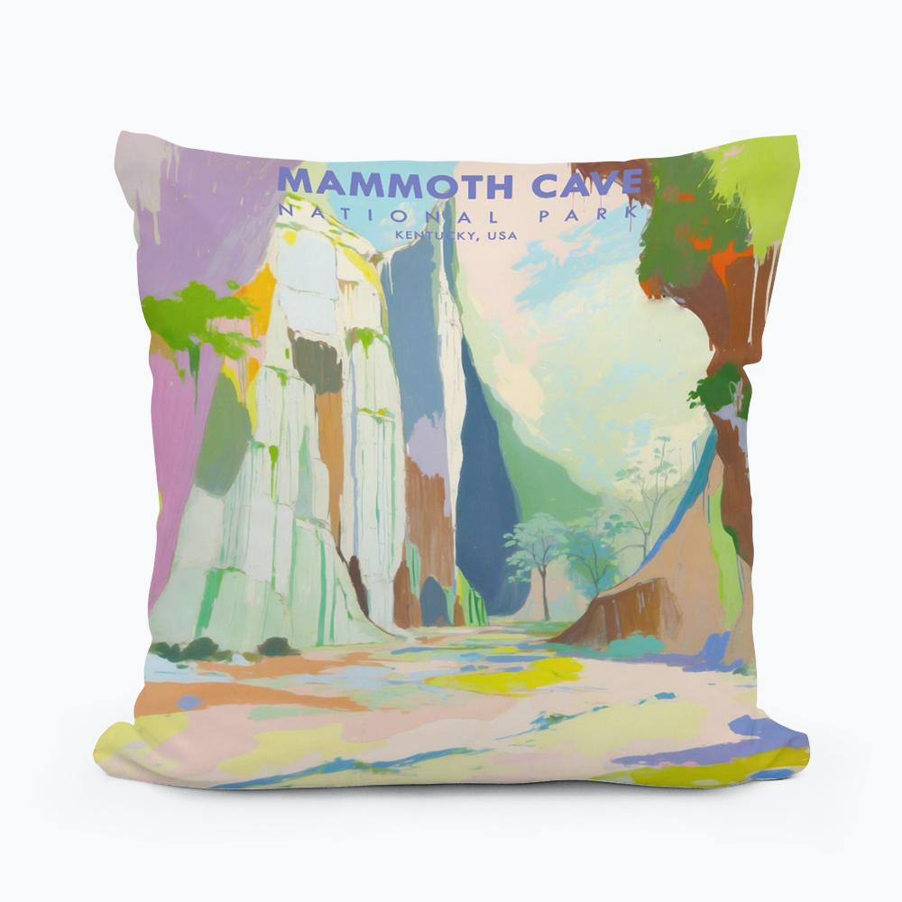 JCHI KENTUCKY MAMMOTH CAVE SQUARE PILLOW