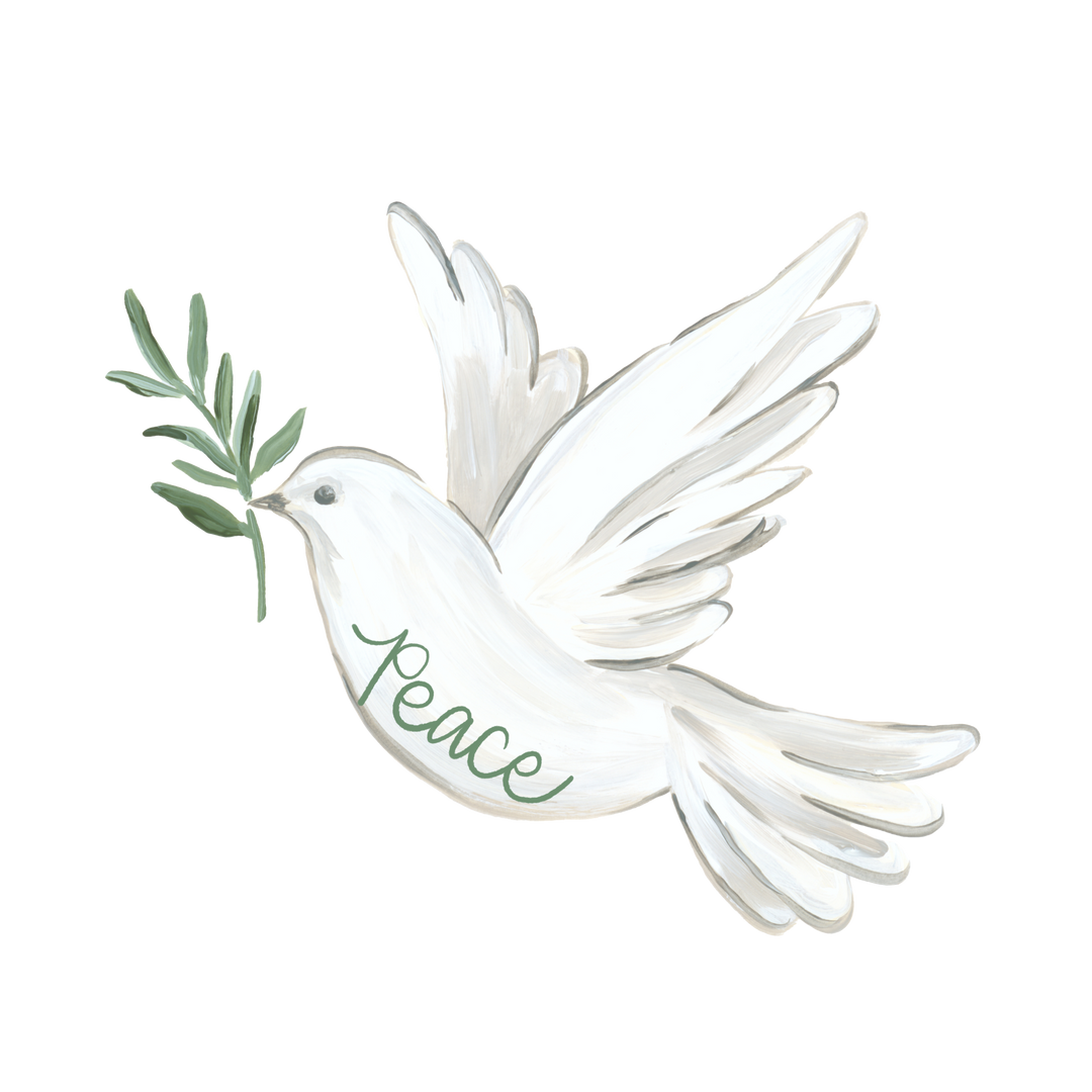 Haley's Peace Dove Wreath Sash