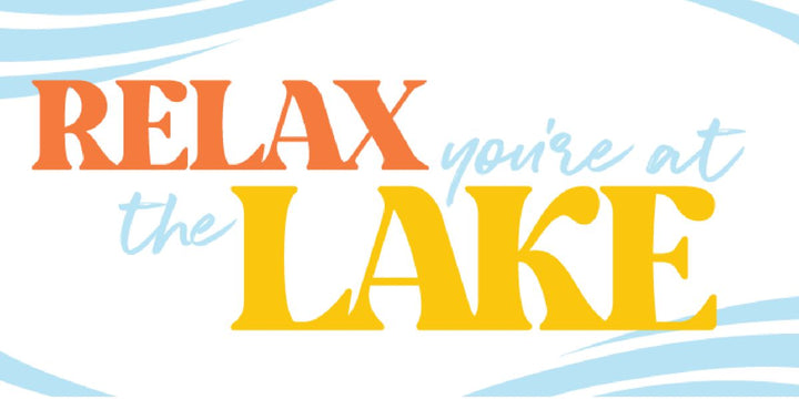 Relax You're At the Lake Lumbar Pillow Swap