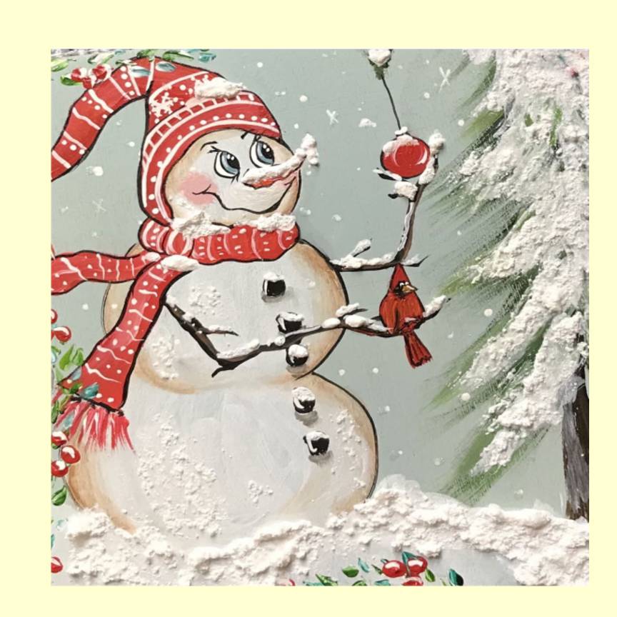 Kristie Snowman Cardinal Swap