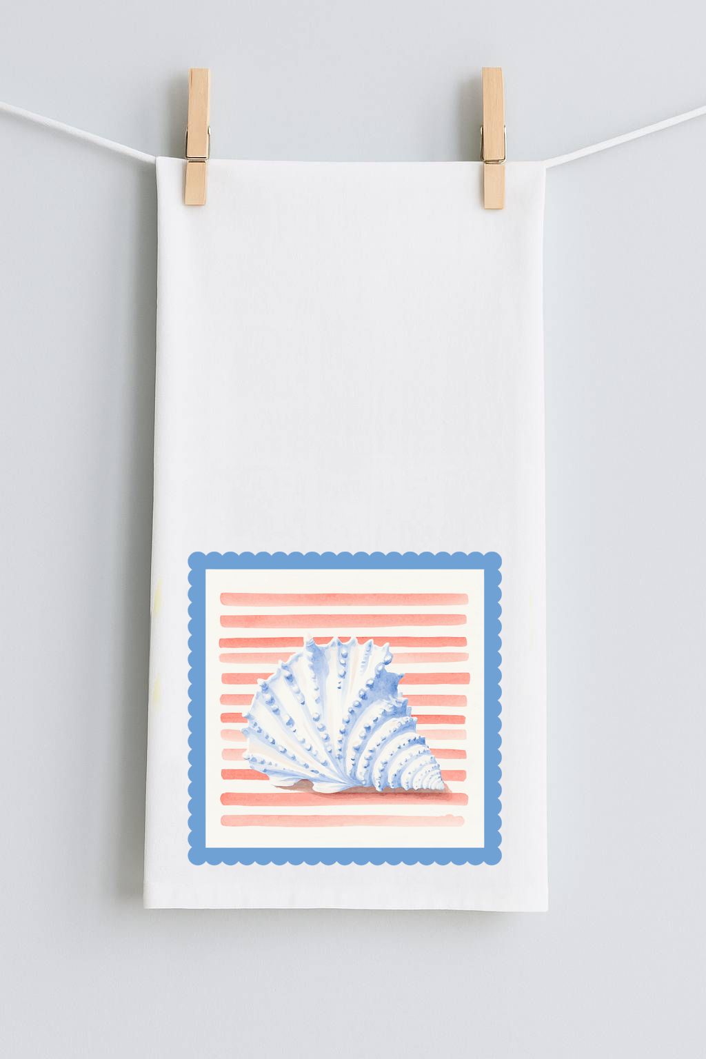 Americana Shell TEA TOWEL