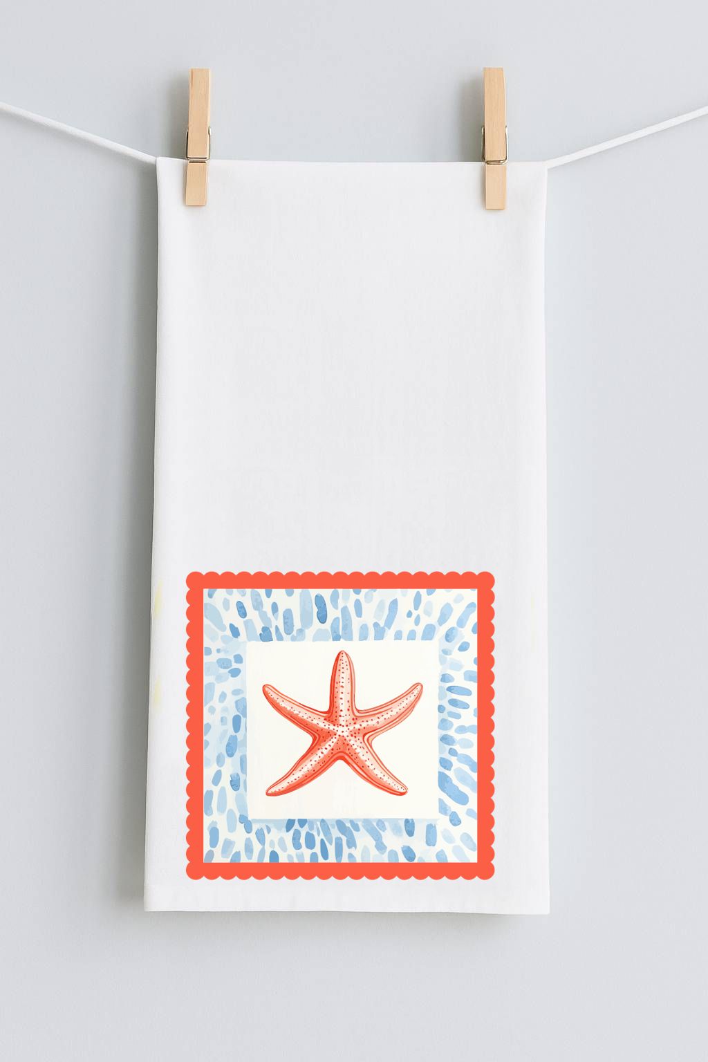 Americana Starfish TEA TOWEL
