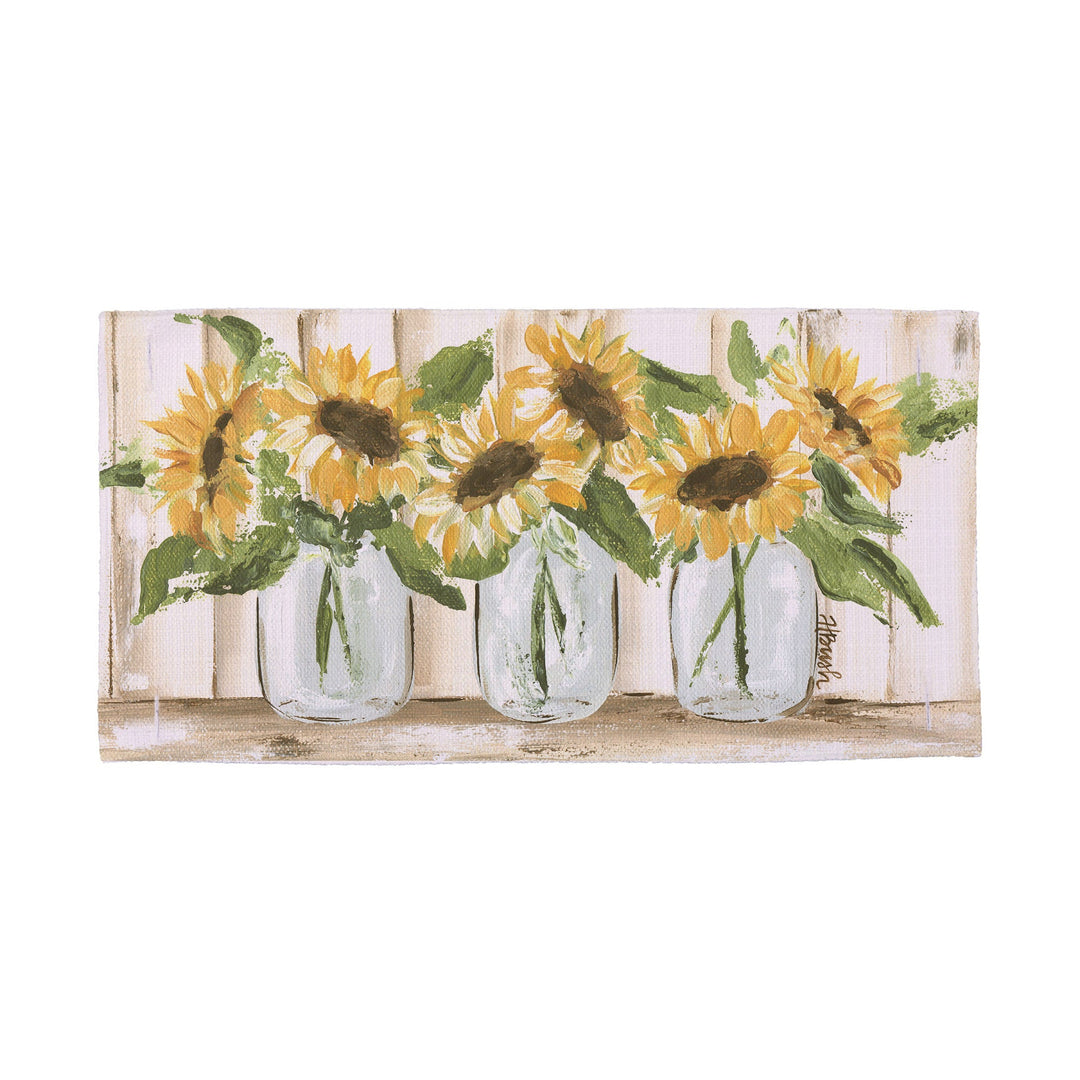 Sunflower Jar Trio Pillow Swap