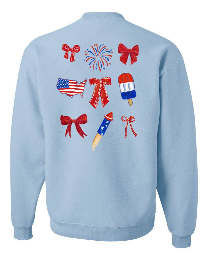 Emmalee American Bows Sweatshirt