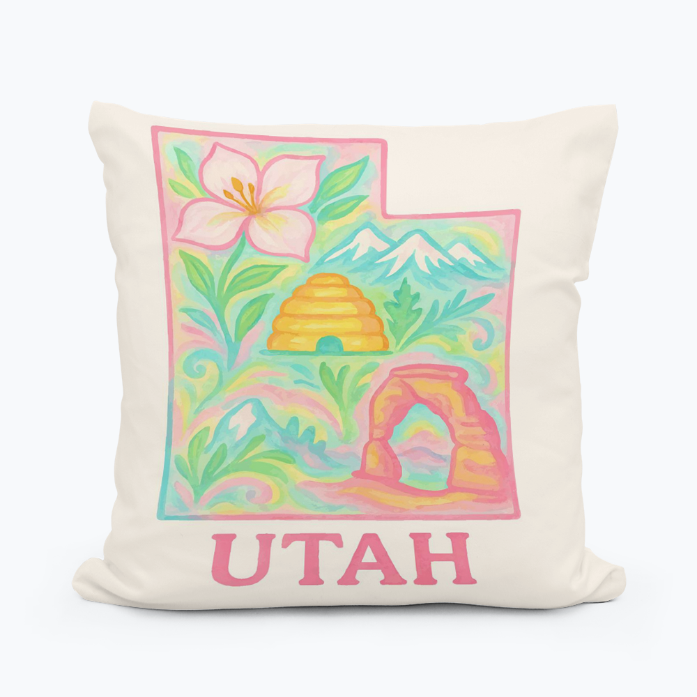 WANDERWEST UTAH SQUARE PILLOW