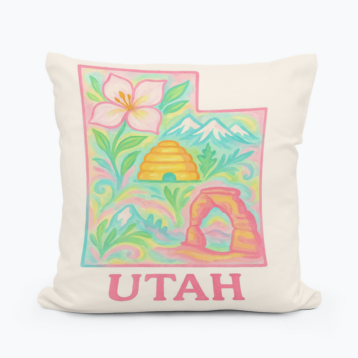 WANDERWEST UTAH SQUARE PILLOW