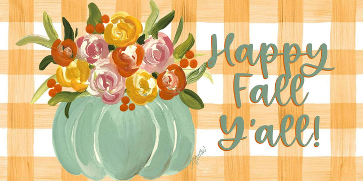 Floral Pastel Pumpkin Pillow Swap