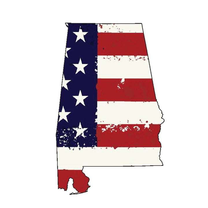 USA Flag State Alabama Tea Towel