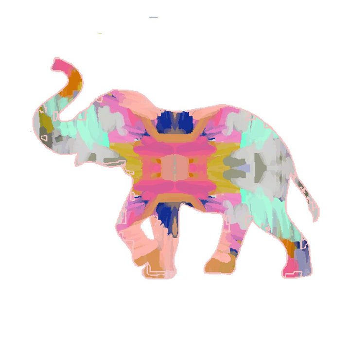 Abstract Elephant Tea Towel