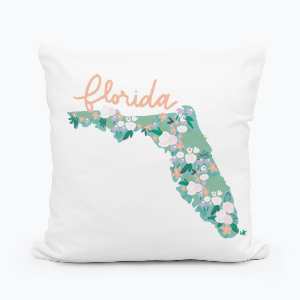Emma's Southern State Florida Pillow