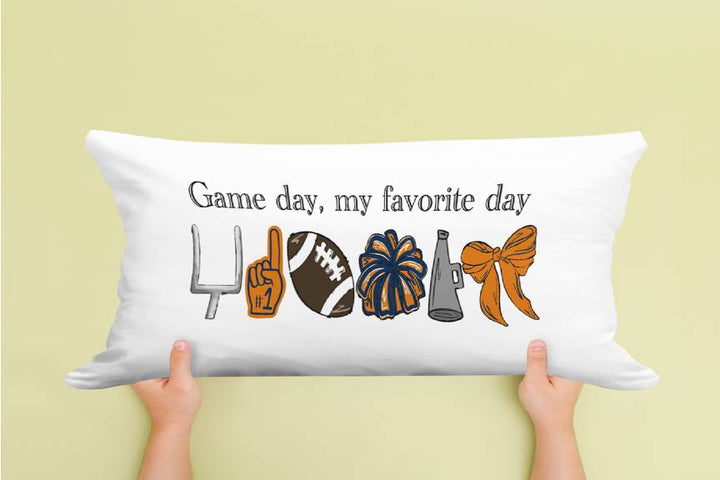 GAMEDAY MY FAVORITE DAY LUMBAR PILLOW