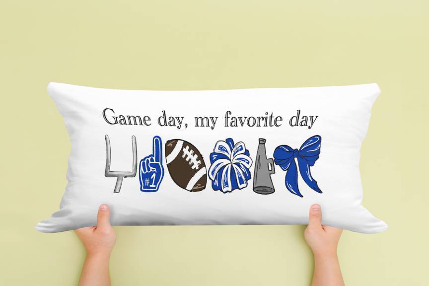 GAMEDAY MY FAVORITE DAY LUMBAR PILLOW