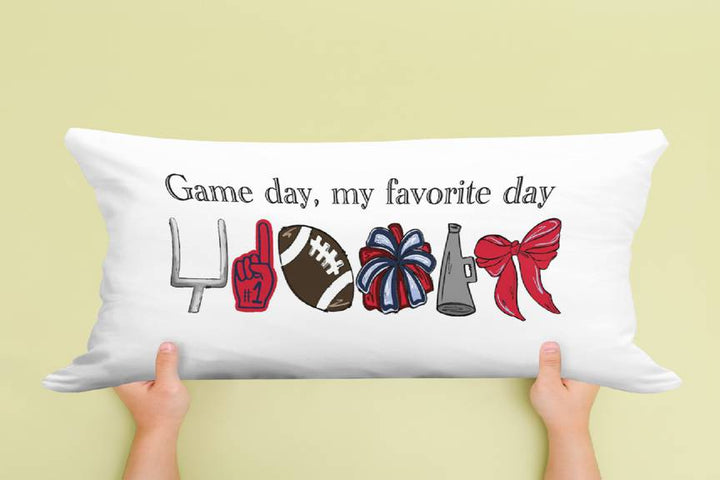 GAMEDAY MY FAVORITE DAY LUMBAR PILLOW