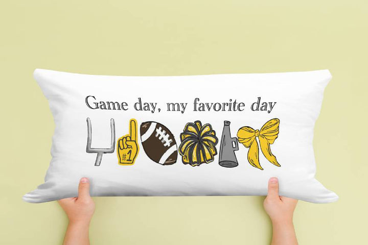 GAMEDAY MY FAVORITE DAY LUMBAR PILLOW