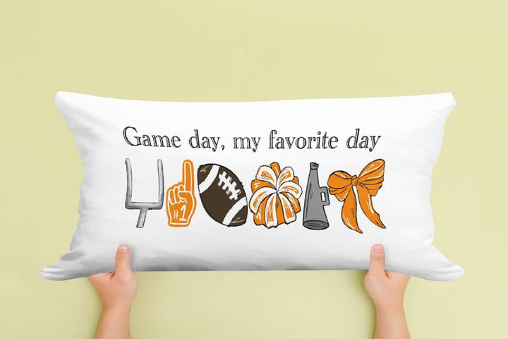 GAMEDAY MY FAVORITE DAY LUMBAR PILLOW