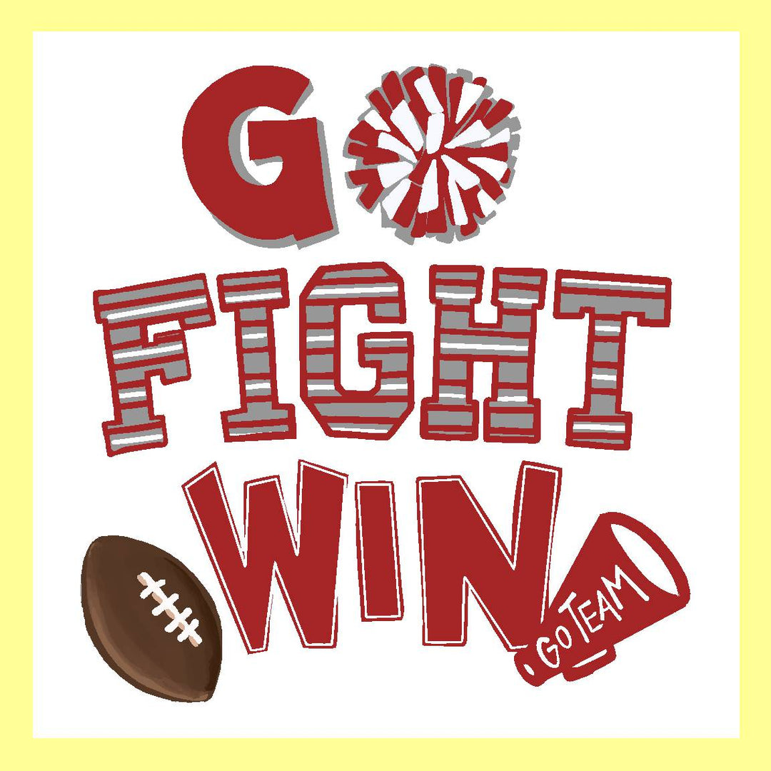 Emmalee Go Fight Win Square Pillow Swap
