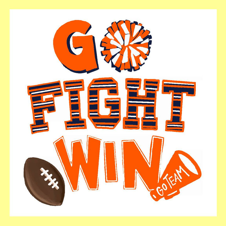 Emmalee Go Fight Win Square Pillow Swap