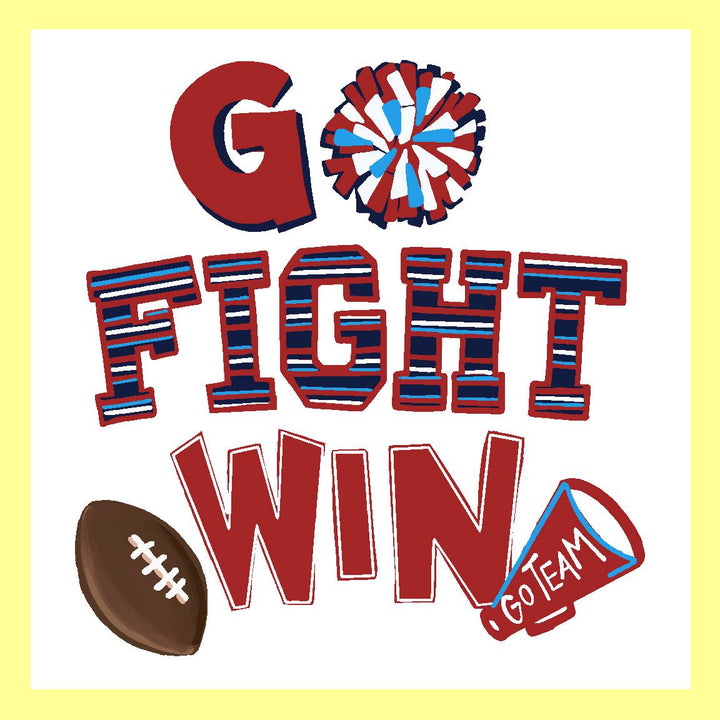 Emmalee Go Fight Win Square Pillow Swap