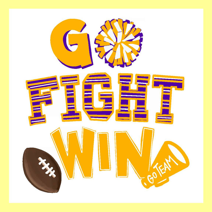 Emmalee Go Fight Win Square Pillow Swap