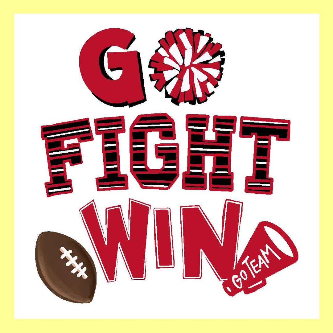 Emmalee Go Fight Win Square Pillow Swap