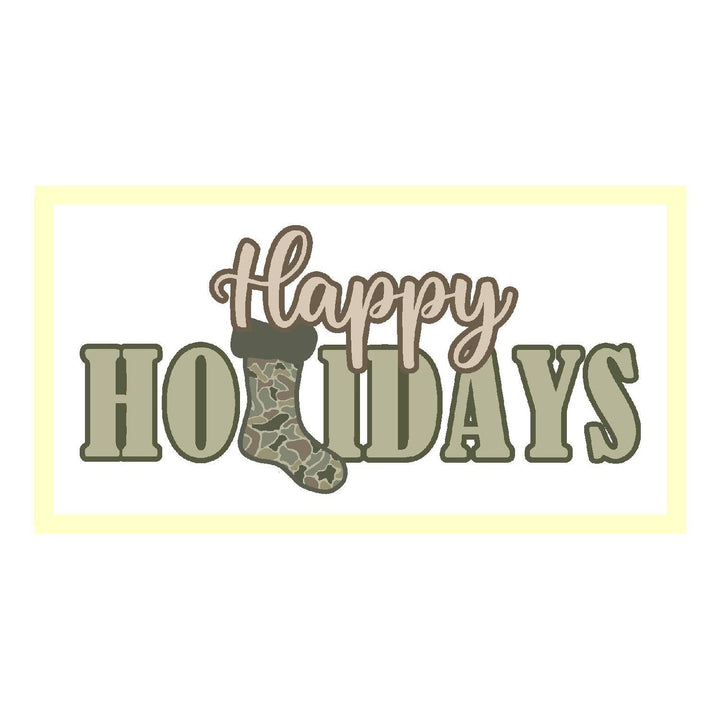 Happy Camo Holidays Lumbar Pillow Swap