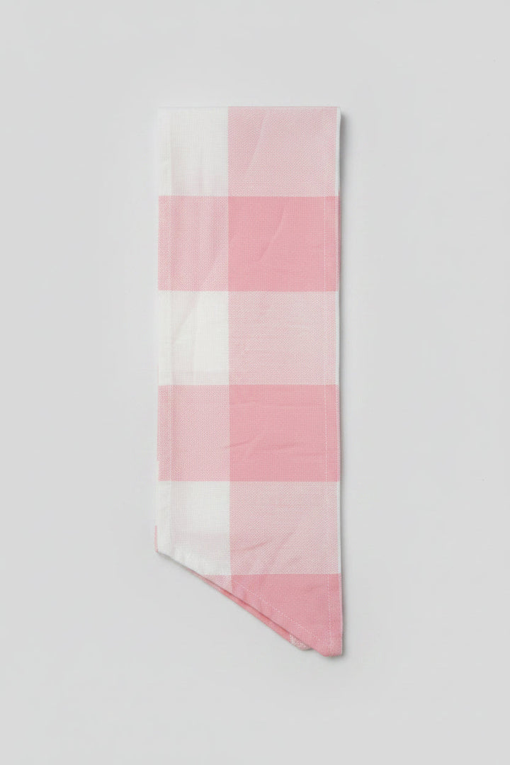 Hot Pink Buffalo Plaid Wreath Sash