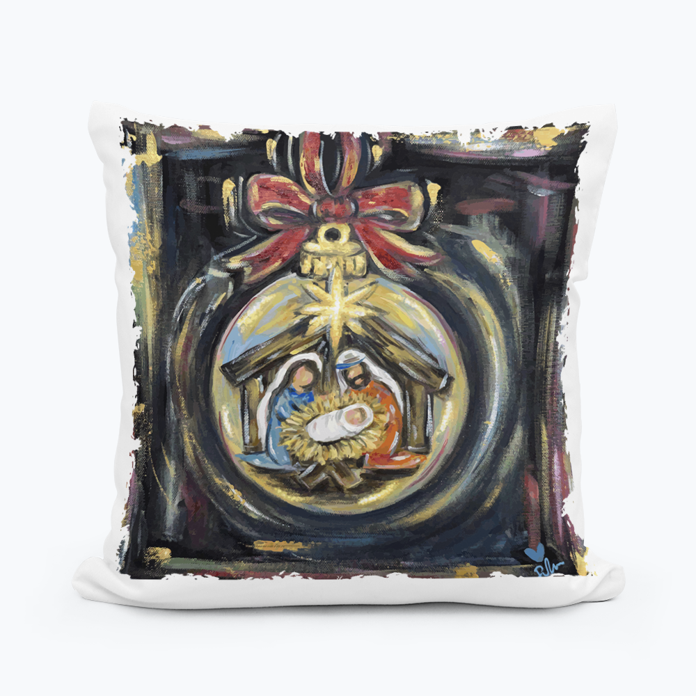 Jennie's Manger Ornament Pillow