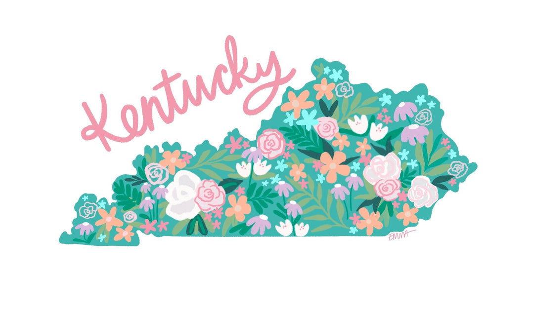 Emma's Southern State Kentucky Wreath Sash