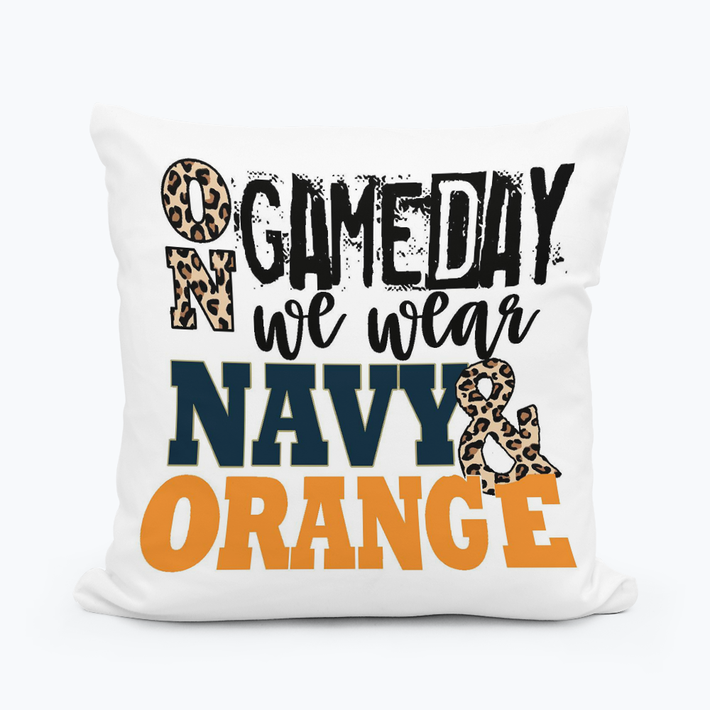 On Gameday We Wear Square Pillow