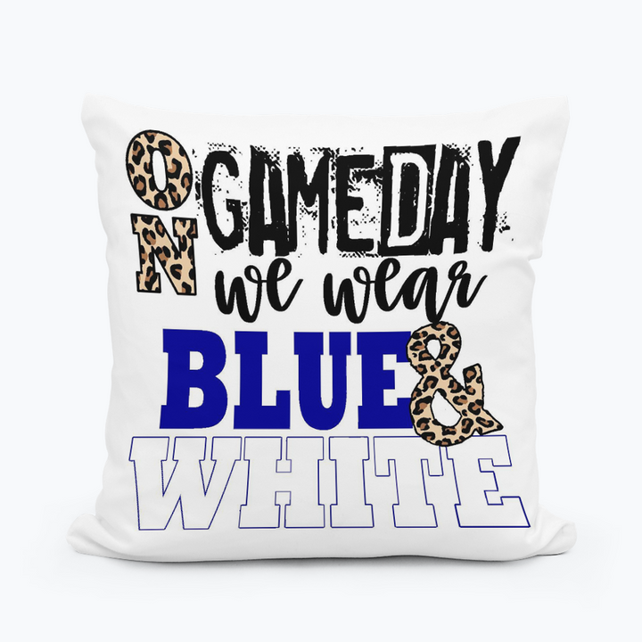 On Gameday We Wear Square Pillow