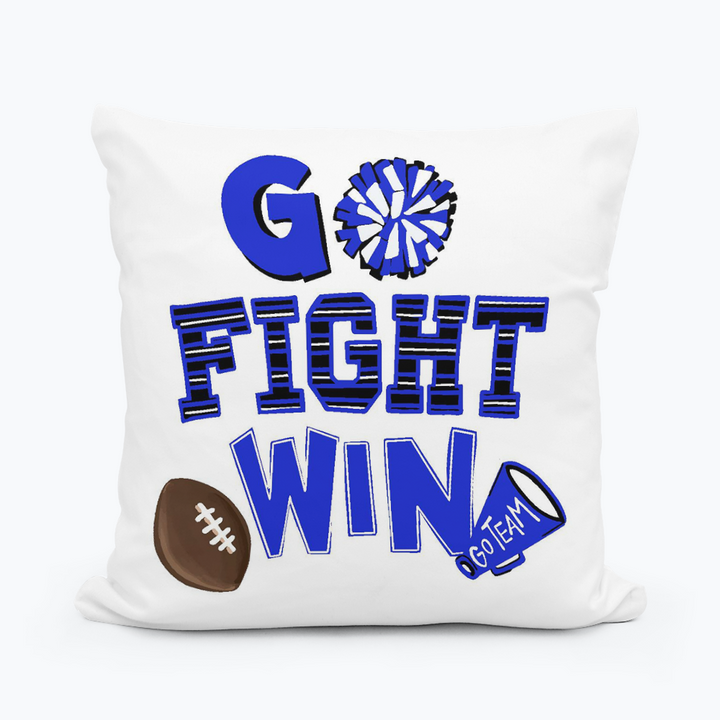Emmalee Go Fight Win Square Pillow