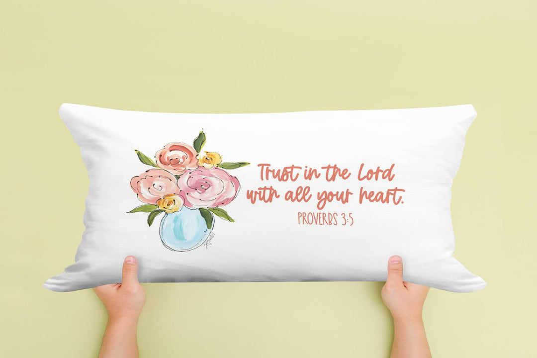 Proverbs 3:5 12x18 Pillow