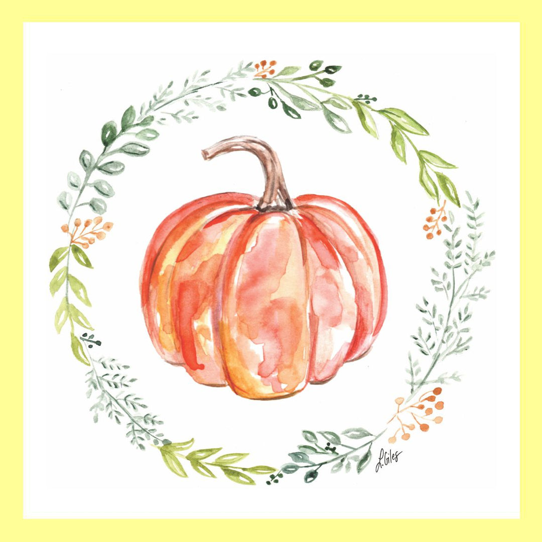 Lauraâ Pumpkin Wreath Pillow Swap