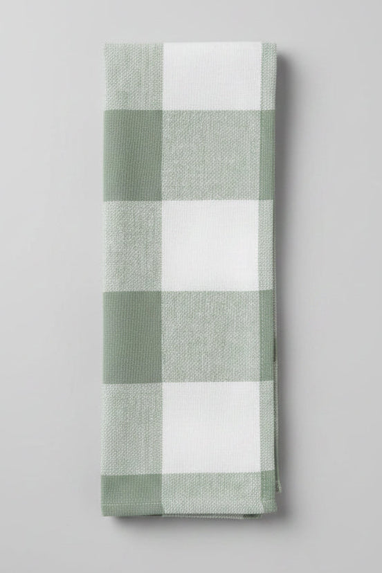 Sage Buffalo Plaid Wreath Sash