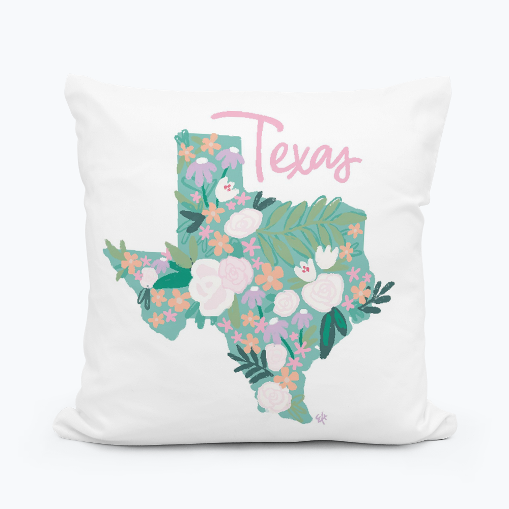 Emma's Southern State Texas Pillow